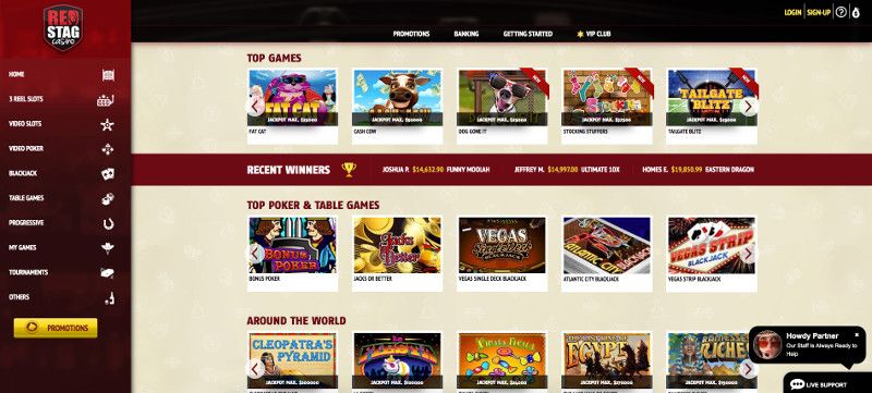 Red Stag Casino review & lobby